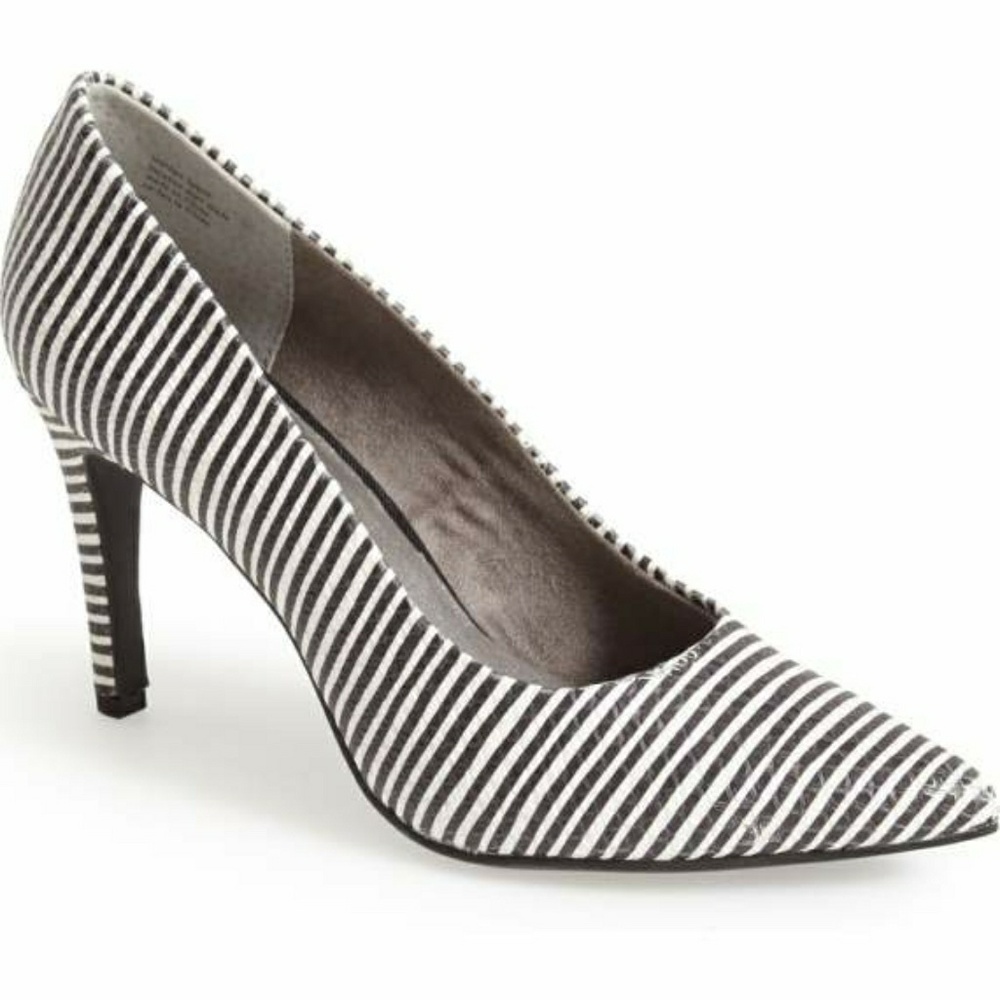 Seychelles 'Frequency' Stripe Leather Pointy Toe P